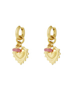 Oorbellen bold heart - Goud