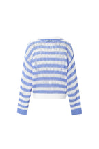 Polo Top blauw met witte strepen