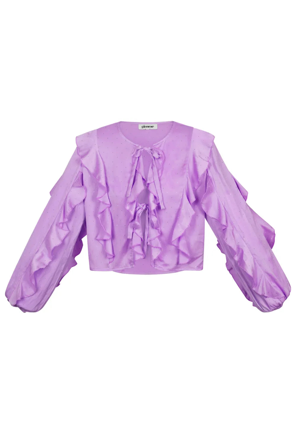 Paarse Ruffle Blouse