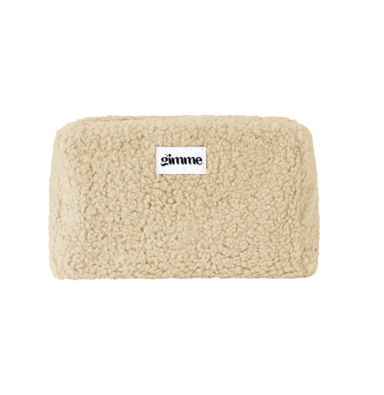 Teddy make-up tas abrikoos – warm en vrouwelijk design