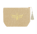 Zachte make-up tas met teddy stof – travel-friendly en stijlvol