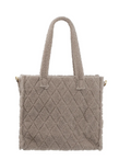 Ruime kameel tote bag dames zacht materiaal