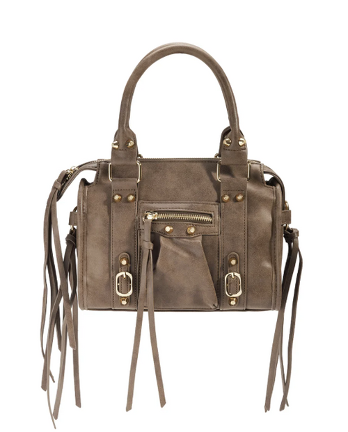 Accent Fringe Tas donkerbruin – boho chique dames tas met franjes