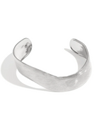 Manchetarmbanden onregelmatige vorm - Zilver