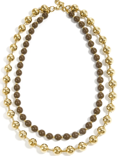 Acryl gelaagde ketting kralen en balletjes