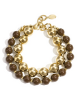 Armband met kralen en balletjes