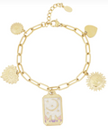 Magic Moon Bedelarmband – Goud