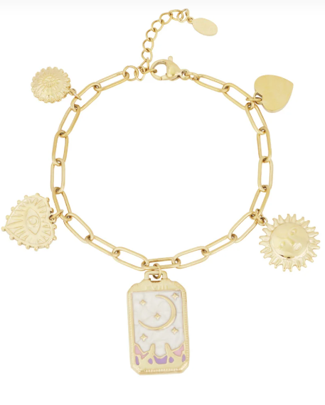 Magic Moon Bedelarmband – Goud