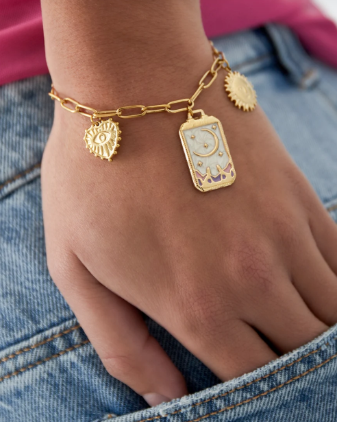 Magic Moon Bedelarmband – Goud