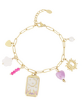 Tiny Moon Bedelarmband – Goud