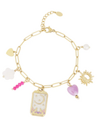 Tiny Moon Bedelarmband – Goud