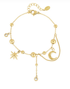 Trendy Moon Armband – Goud