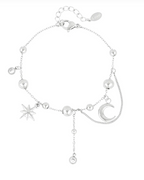 Trendy Moon Armband – Zilver