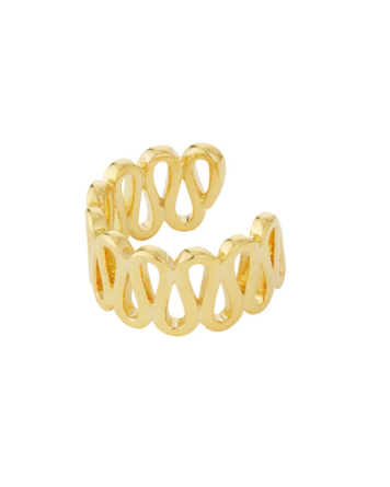Ear cuff swirl - Goud