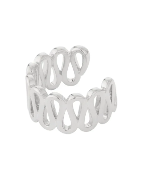 Ear cuff swirl - Zilver