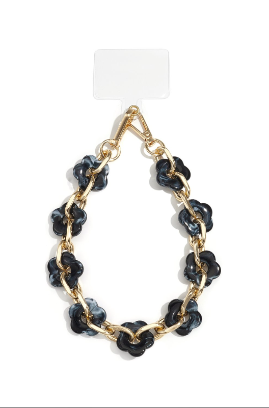 The Floral Telefoonkoord - Zwart