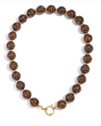 ketting Kralen Retro gevlekt - 16mm