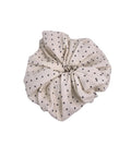 Scrunchie gestippeld Beige