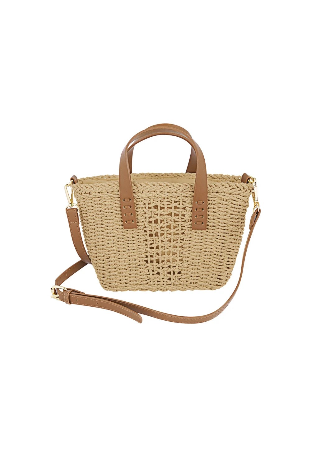 Schouder tas beige