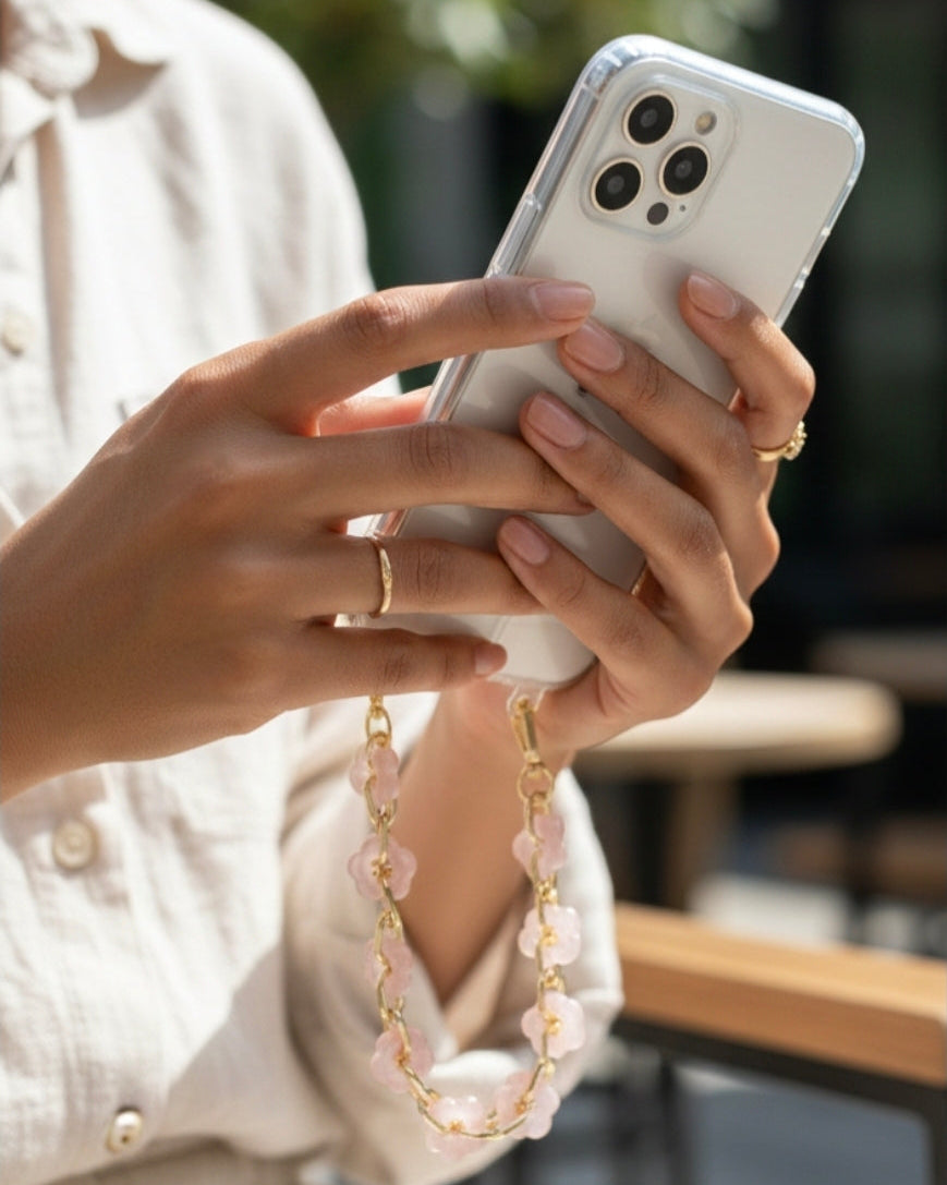 The Floral Telefoonkoord – Roze