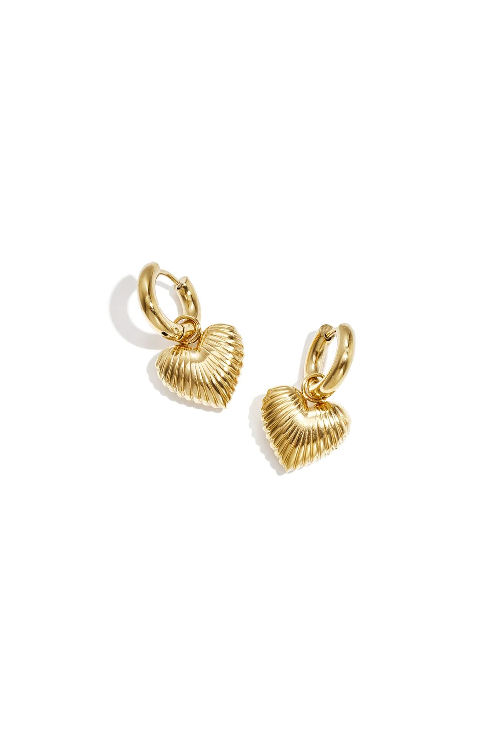 Shiny Heart Hoops - Goud - Online kopen bij ninforyou