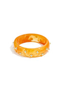 Statement armband met dots - goud oranje - online kopen bij niniforyou
