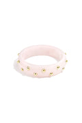 Statement armband met dots - goud roze - online bestellen bij niniforyou