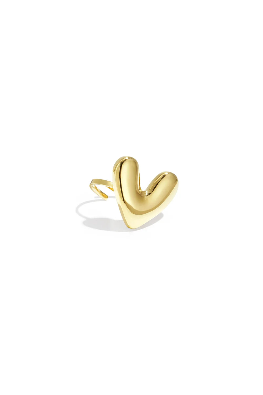 Statement ring funky hart - goud