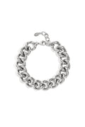 Statement schakelarmband - zilver - online bestellen bij niniforyou