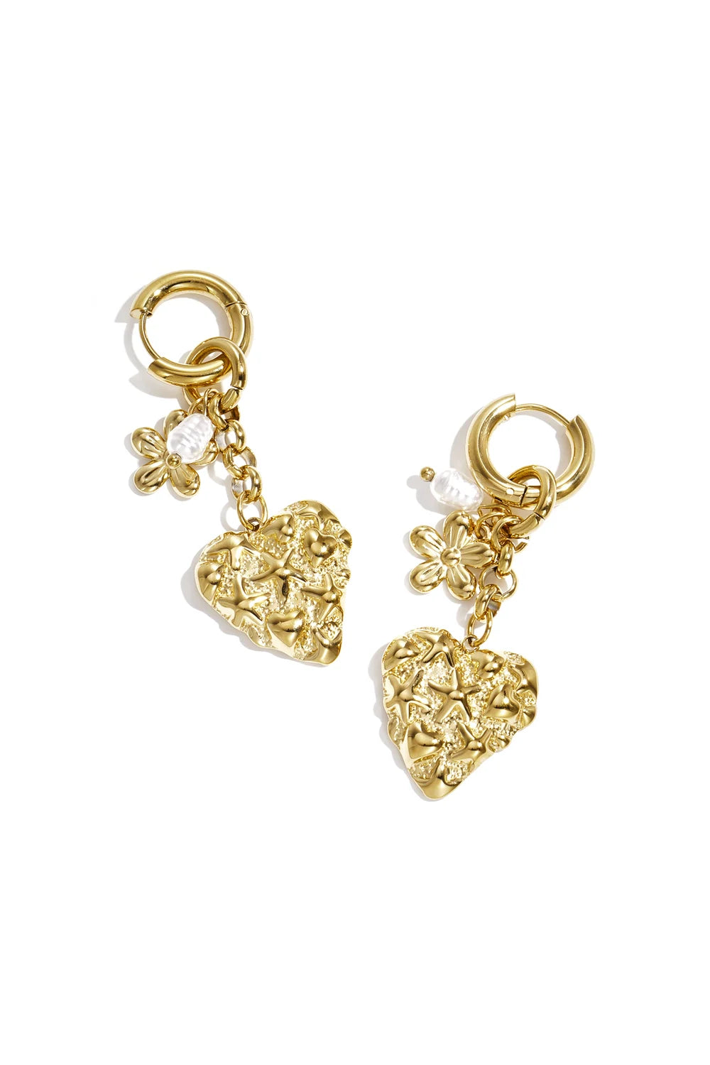 Sweet Seedless Heart Oorbellen - Goud - Online kopen bij niniforyou
