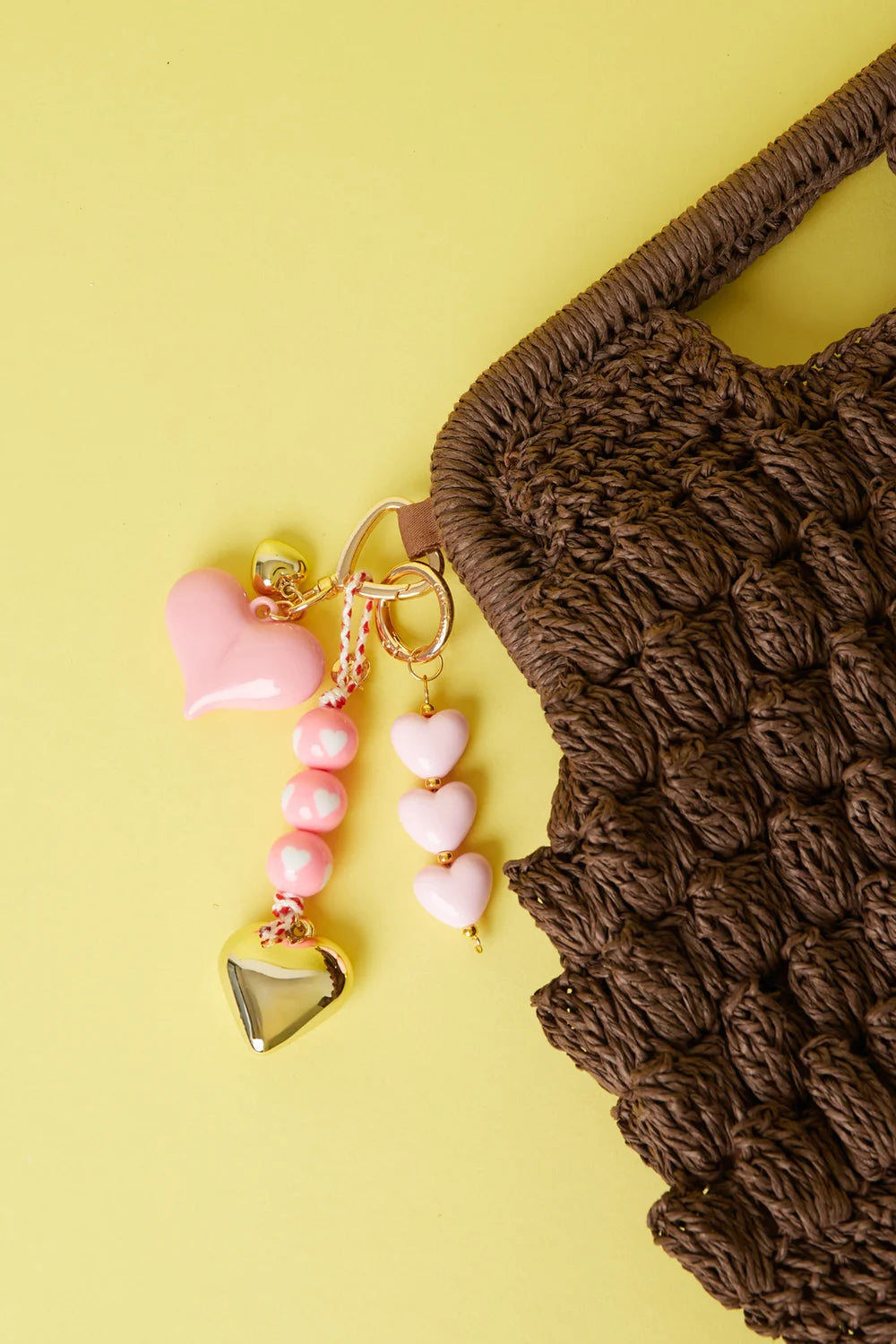 Hartjes hanger Licht Roze