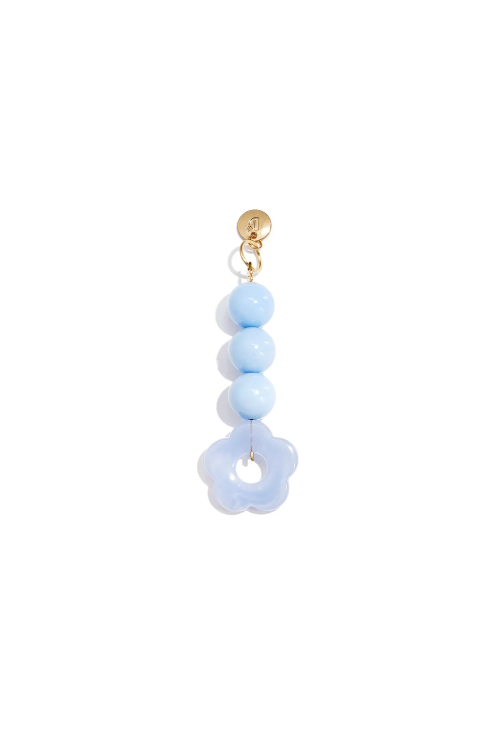 Tasbedeltjes met bloemmotief Blauw