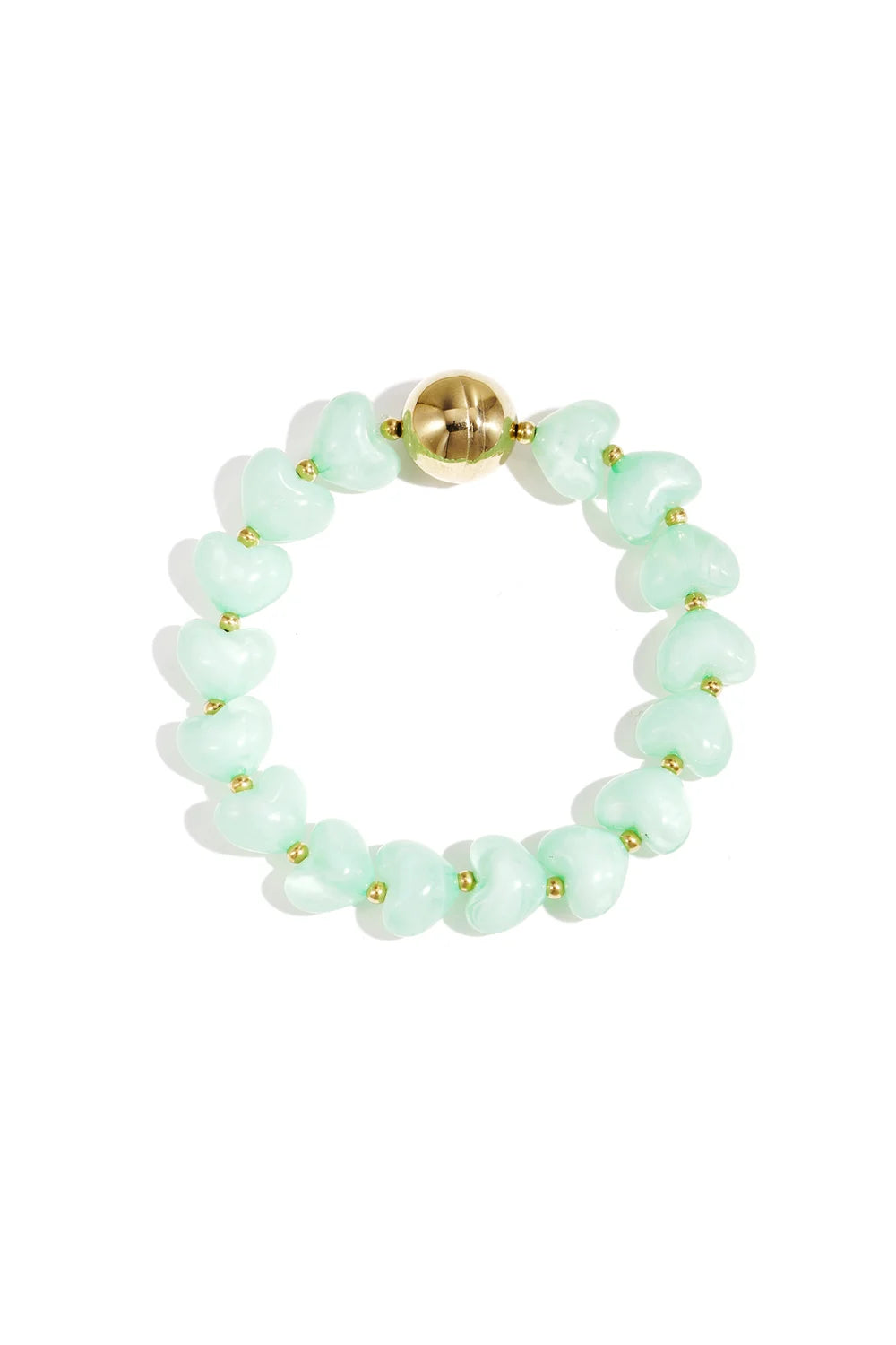 The Gummy Hearts Armband - Lichtgroen - Online kopen bij Niniforyou