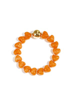 The Gummy Hearts Armband - Oranje  - Online Kopen Bij Niniforyou
