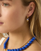 The Blue Heart Charm Oorbellen