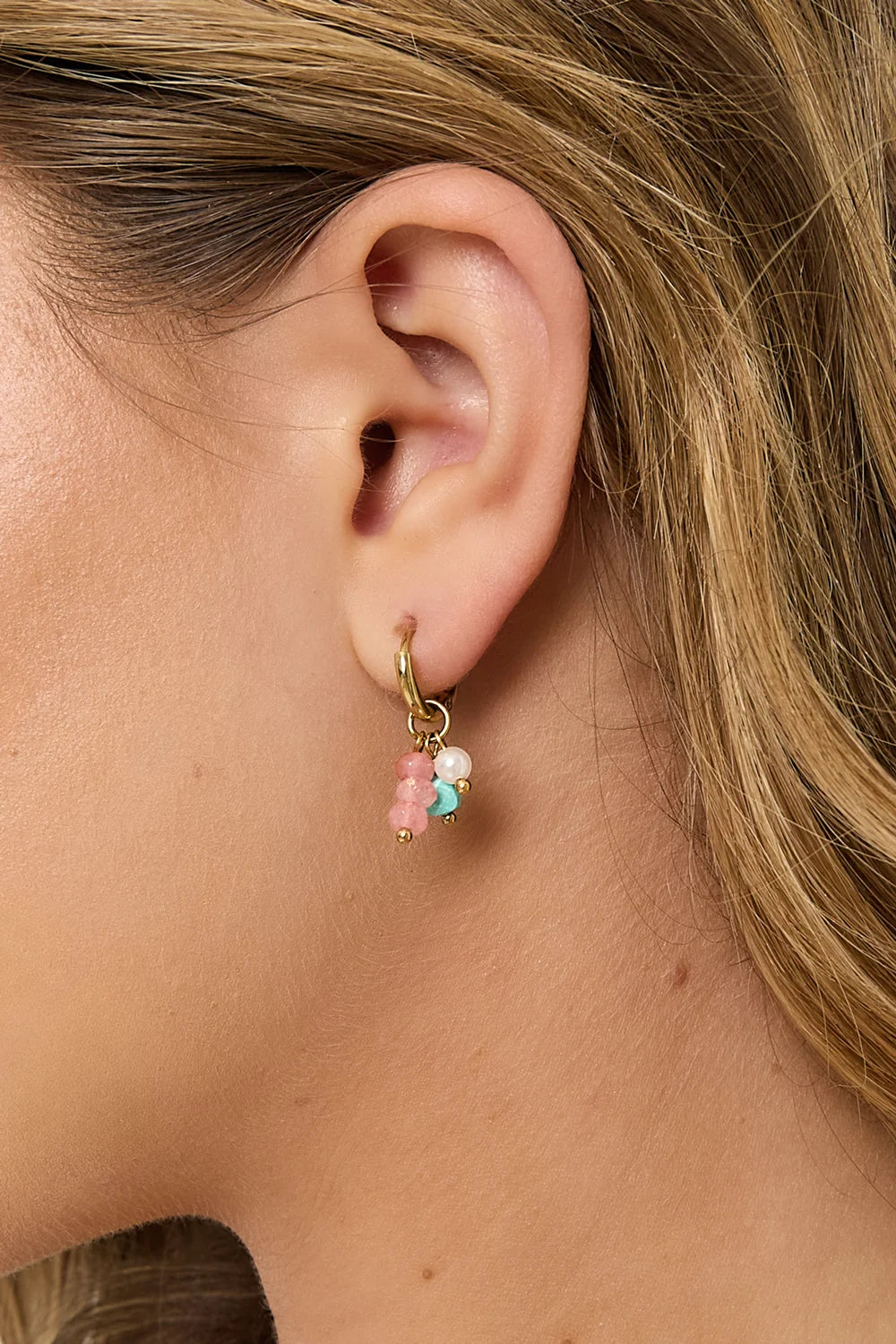 The Litte Candy Beads Oorbellen - Roze Goud - Voorbeeld - Online kopen bij niniforyou