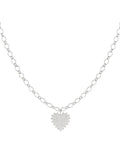 Trendy Ketting Big Love Zilver