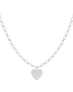 Trendy Ketting Big Love Zilver