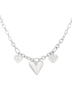Triple Heart Ketting – Zilver