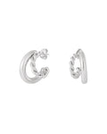 Twice As Nice Oorbellen – Zilver