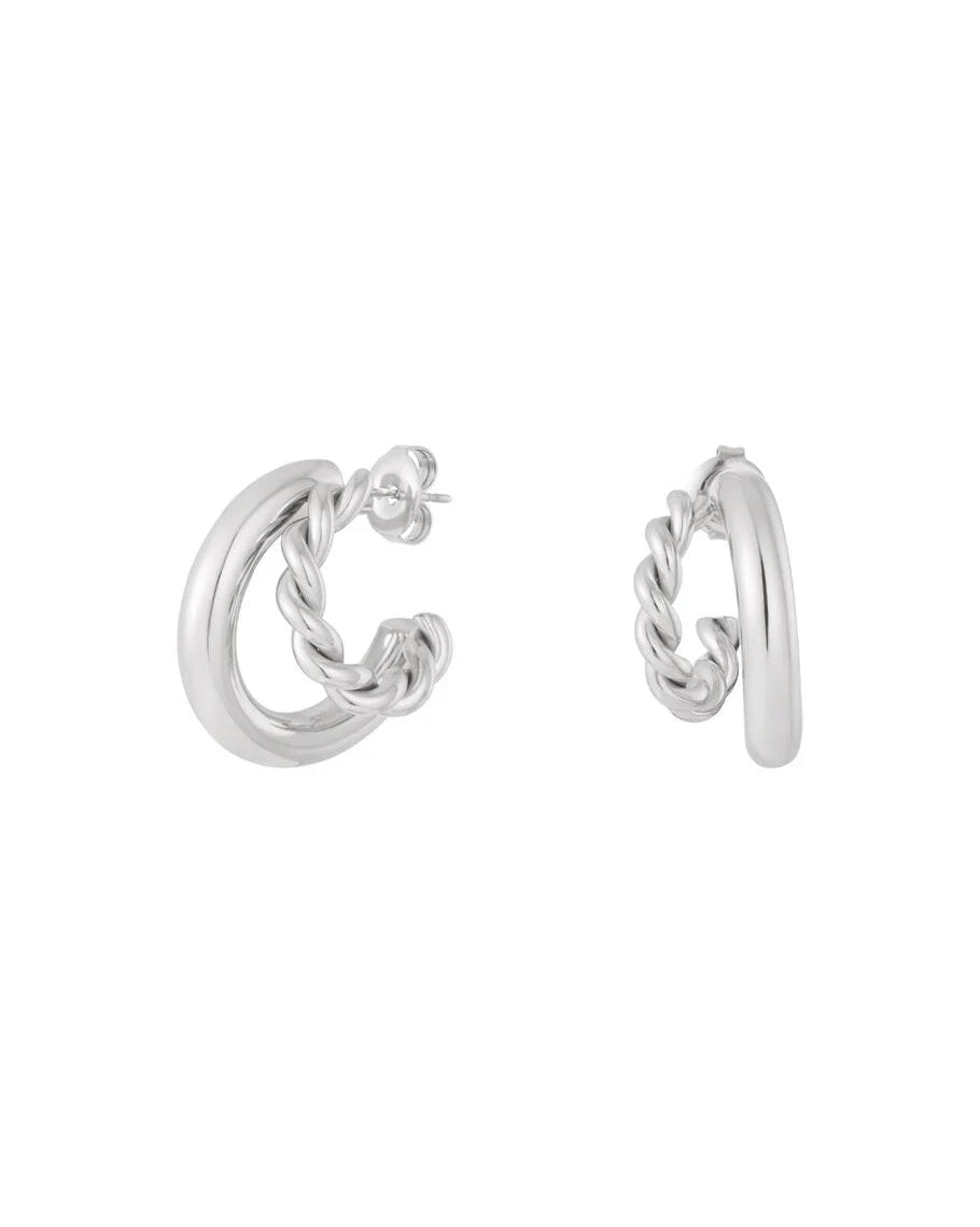 Twice As Nice Oorbellen – Zilver