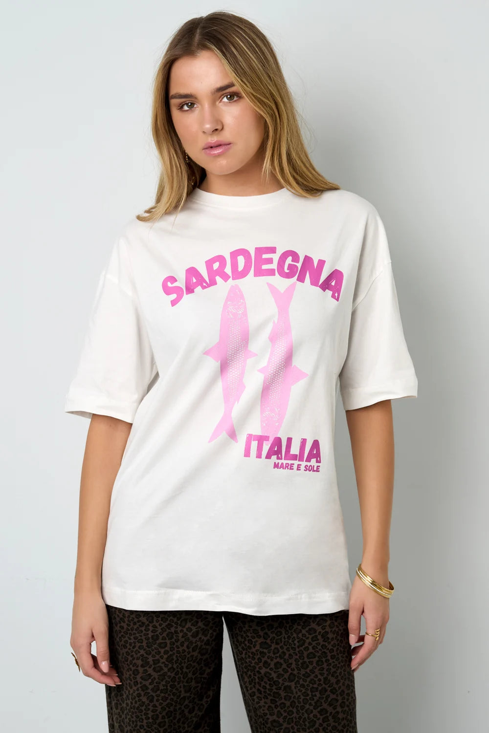 Vrouwen T-shirt Casual Sardegna Italia