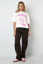 Vrouwen T-shirt Casual Sardegna Italia