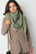 Wintersjaal Smiley Smoothnes GROEN