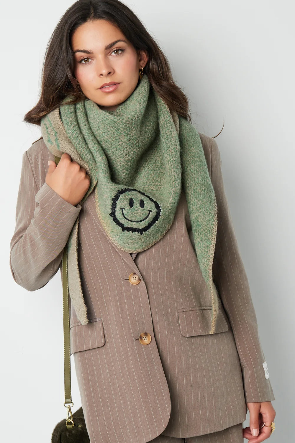 Wintersjaal Smiley Smoothnes GROEN