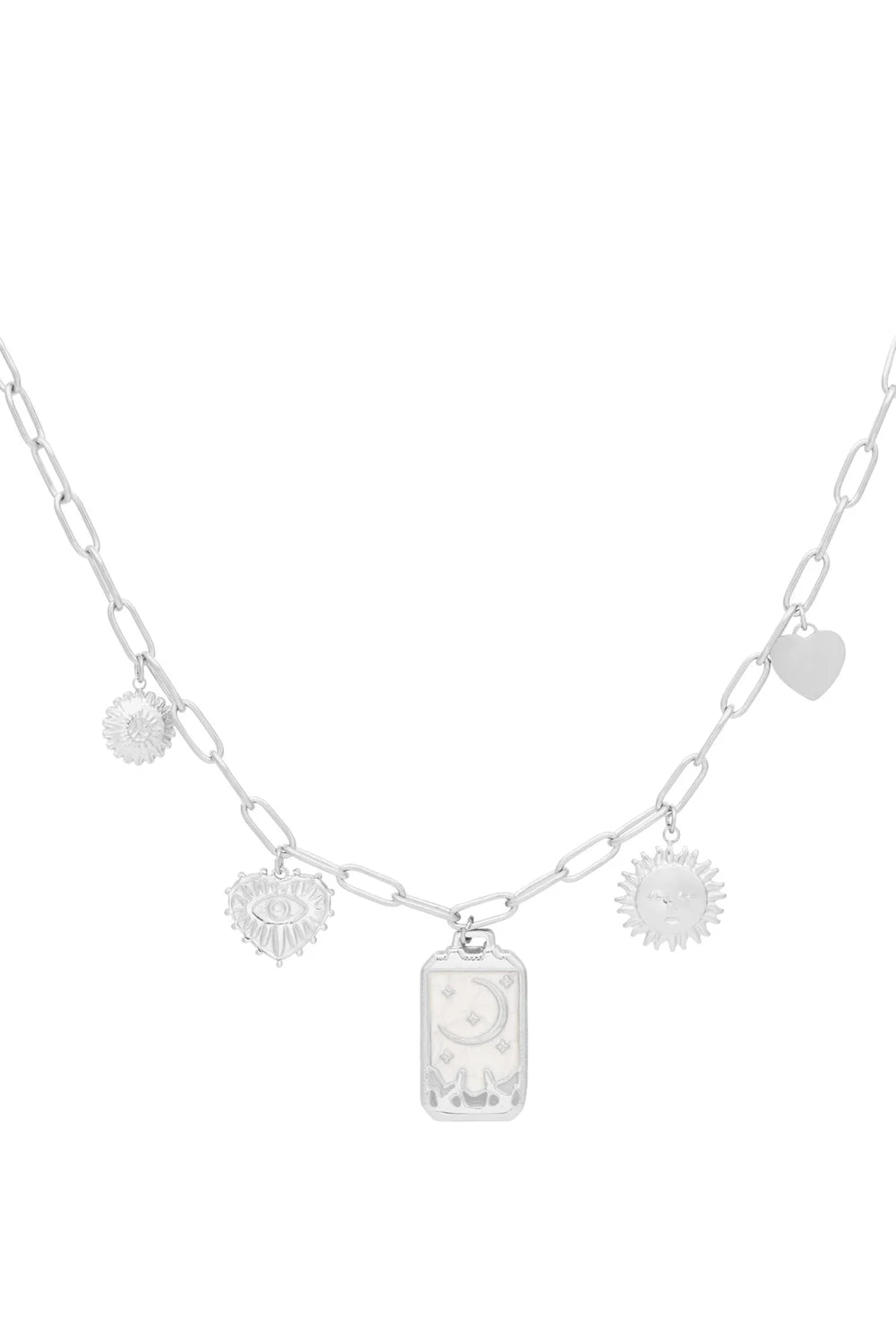 Bedelketting magic moon ZILVER
