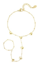 Big love hand chain GOUD