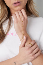 Big love hand chain ZILVER