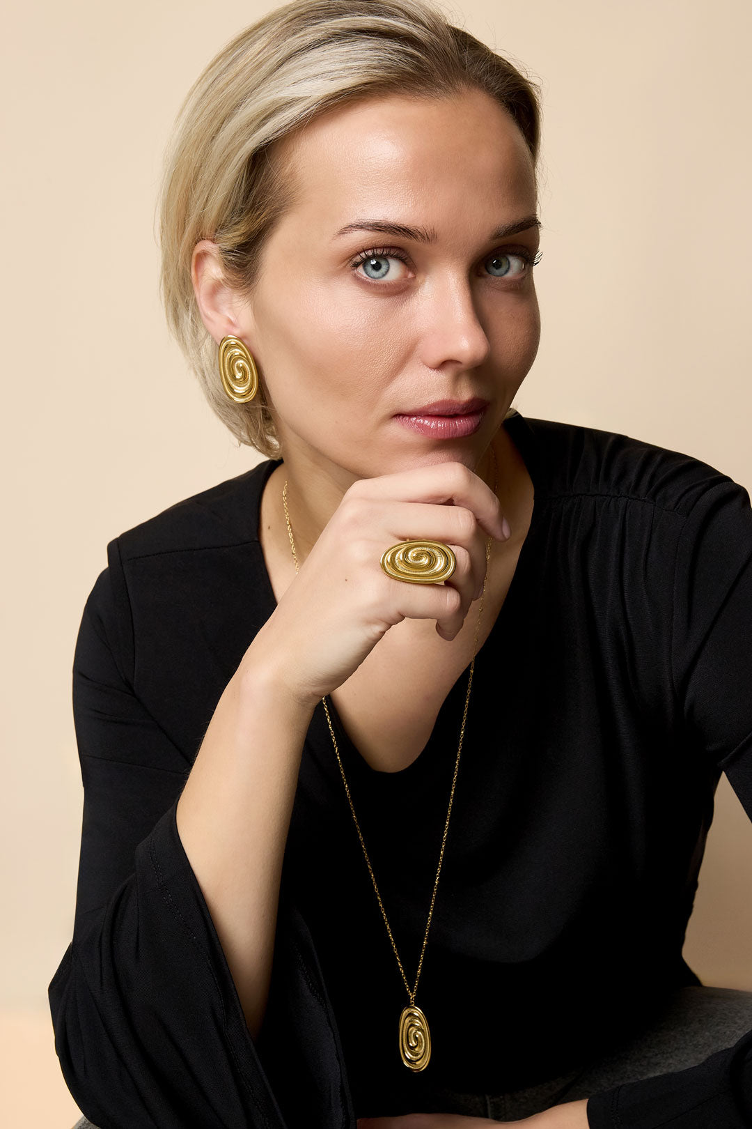 Roestvrijstalen statementringen onregelmatige vorm Casual Dagelijks Eenvoudig Serie Damessieraden