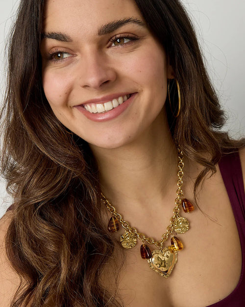 Acryl hanger kettingen Hart